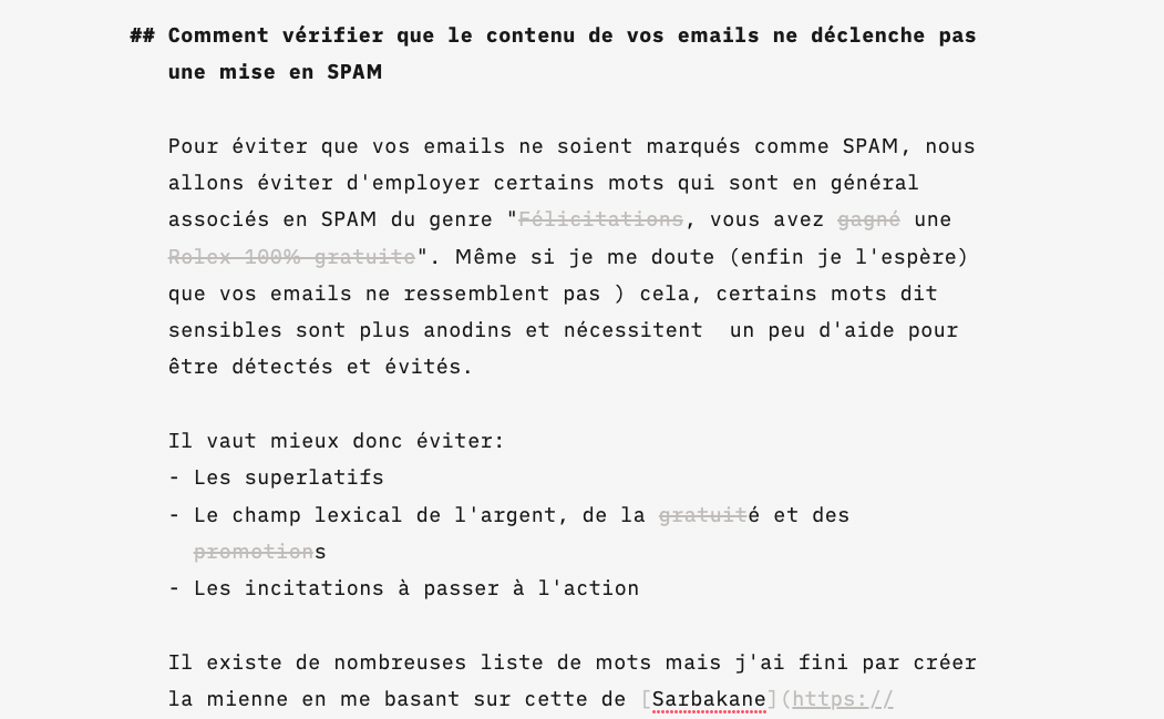 Evitez que vos emails n’arrivent en SPAM avec iA Writer